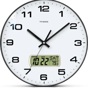 Calendar Temperature Wall Clock